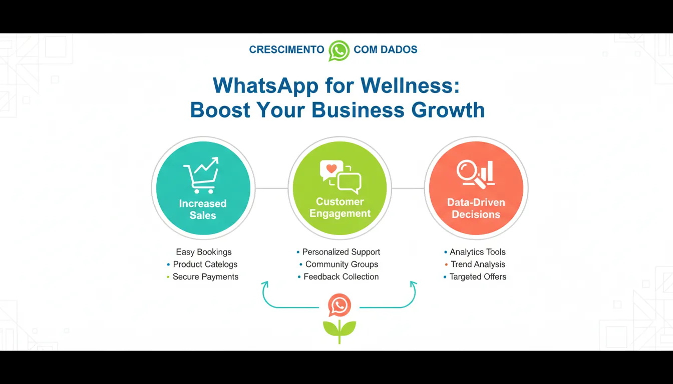 Infográfico sobre crescimento no setor wellness.