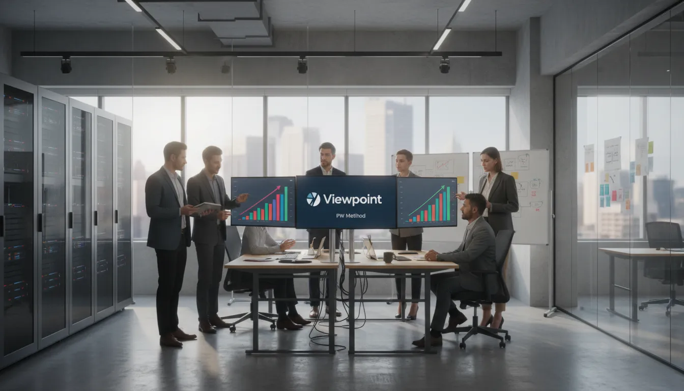 Equipe de marketing digital Viewpoint analisando dados e métricas, demonstrando uma gestao de leads eficaz e focada em resultados mensuráveis no setor wellness.